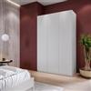 DEGHI Armadio battente 150x236h cm bianco con 3 ante reversibili bianco opaco - Ventur