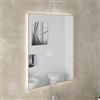 DEGHI Specchio led 60 x 80 cm reversibile oro spazzolato retroilluminato - Estrella