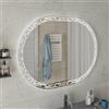 DEGHI Specchio led ovale 75x100 cm reversibile luce fredda - Yamo