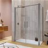 DEGHI Box doccia 65x140 apertura saloon con vetro anticalcare trasparente e profilo cromo 195h - Lost