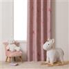 DEGHI Tenda oscurante 140x250h cm rosa con unicorni e stelle fosforescenti - Oceania Kids