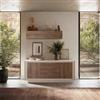DEGHI Madia 180x80h cm cashmere opaco con 2 ante e 3 cassetti mercure - Moen
