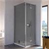 DEGHI Box doccia 70x90 cm a soffietto vetro anticalcare fumé e profilo cromo 195h - Flexy