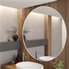 DEGHI Specchio bagno 120 cm con cornice in alluminio bianco opaco - Talas