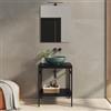 DEGHI Mobile bagno a terra portalavabo 60 cm nero opaco - Axis