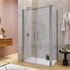 DEGHI Box doccia 65x110 apertura saloon con vetro anticalcare opaco e profilo cromo 195h - Lost