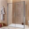 DEGHI Box doccia 90x140 apertura saloon con vetro anticalcare opaco e profilo cromo 195h - Lost