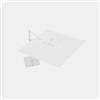 DEGHI Telo di ricambio per ombrellone 3x3 m in poliestere bianco - Roca e Roca LED