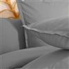 DEGHI Federa per guanciale 63x63 cm in cotone grigio - Bellini