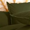 DEGHI Federa per guanciale 63x63 cm in cotone verde scuro - Bellini