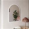 DEGHI Specchio da parete 46x60h cm bianco con cornice - Mordecai
