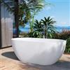 DEGHI Vasca freestanding da esterno 165x80x60h cm in cemento bianco - Hamilton