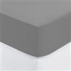 DEGHI Coprimaterasso 90x190 cm in cotone grigio con angoli ed elastici - Bellini