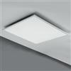 DEGHI Pannello led con luci rgb 59,5x59,5 cm in alluminio bianco
