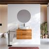 DEGHI Mobile bagno sospeso 70 cm con 2 cassetti in legno teak chiaro - Kala