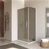 DEGHI Box doccia 65x90 cm battente 90 cm con vetro temperato bronzato e profilo cromo 195h - Nilo