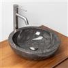 VITRA Lavabo da appoggio 40 cm in marmo semilucido nero - Artizan