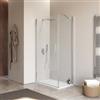 DEGHI Box doccia 60X95 cm battente 95 cm con vetro temperato trasparente e profilo cromo 195h - Nilo