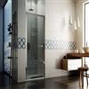DEGHI Nicchia doccia 60 cm battente in cristallo 6 mm trasparente 200 h cm - Athens