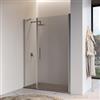 DEGHI Box doccia nicchia 140 cm battente 95 cm e lato fisso con vetro trasparente e profilo cromo 195h - Nilo