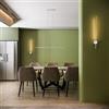 DEGHI Set lampada da soffitto 150 cm e 2 applique a luce calda in alluminio bianco goffrato