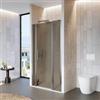 DEGHI Box doccia nicchia 110 cm 30 giunto + 65 battente + 15 fisso con vetro temperato bronzato e profilo cromo 195h - Nilo