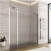 DEGHI Box doccia nicchia 180cm 40 giunto + 100 battente + 45 fisso opaco 195h - Nilo