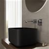VITRA Lavabo d'appoggio 46,5x25 h cm nero opaco - Capital