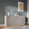 DEGHI Madia 175x80h cm cashmere opaco cannettato con 4 ante soft close - Ayla