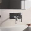 DEGHI Miscelatore lavabo a muro canna 20 cm con piastra cromo - Ketra