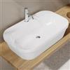 VITRA Lavabo da appoggio su top arredo 70 cm con vasca alta per miscelatore monoforo