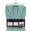 DEGHI Accappatoio M con tasche e cappuccio in cotone acquamarina - Gold