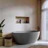 DEGHI Vasca freestanding 165x80 cm in cemento grigio ardesia - Hamilton