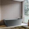 DEGHI Vasca freestanding 180x90 cm in cemento grigio ardesia - Hamilton