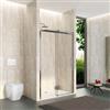 DEGHI Box doccia nicchia 130 cm scorrevole vetro anticalcare trasparente profilo cromo 195h - Rail