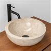 VITRA Lavabo da appoggio 40 cm marmo lucido crema - Artizan