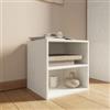 DEGHI Cubo modulare effetto rovere bianco con mensola - Puzzle