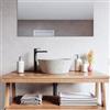 VITRA Lavabo d'appoggio 40x15h cm bianco in battuto di terrazzo pomice - Marks
