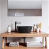 VITRA Lavabo d'appoggio 40x15h cm nero in battuto di terrazzo carbone - Marks