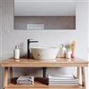 VITRA Lavabo d'appoggio 40x15h cm grigio in battuto di terrazzo shade - Marks