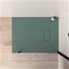 DEGHI Piatto doccia 90x70 cm ultraslim riducibile verde effetto pietra - Rok