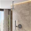 DEGHI Set incasso doccia con deviatore e doccino con braccio doccia 22 cm e soffione 25 cm cromo - Ketra