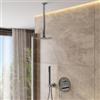 DEGHI Set incasso doccia con deviatore e doccino con braccio doccia 32 cm e soffione 20 cm cromo - Ketra