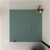DEGHI Piatto doccia 90x90 cm ultraslim riducibile verde effetto pietra - Rok