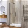 DEGHI Box doccia nicchia 115 cm saloon con vetro anticalcare trasparente e profilo cromo 195h - Lost