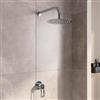 DEGHI Set incasso doccia con braccio 28 cm e soffione 20 cm cromo - Ketra