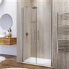 DEGHI Box doccia nicchia 110 cm saloon con vetro anticalcare opaco e profilo cromo 195h - Lost