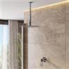 DEGHI Set incasso doccia con braccio a soffitto 32 cm e soffione 40 cm cromo - Ketra