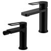 DEGHI Set miscelatore lavabo e bidet nero opaco - Ketra