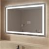 DEGHI Specchio led 80x120 cm reversibile luce fredda frontale e retroilluminato con interruttore - Verge